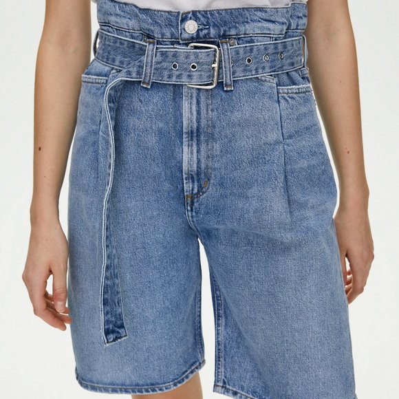 AGOLDE Reworked 90s High Rise Denim Shorts - Picture 4 of 6